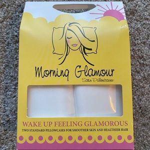 Satin ivory pillow cases